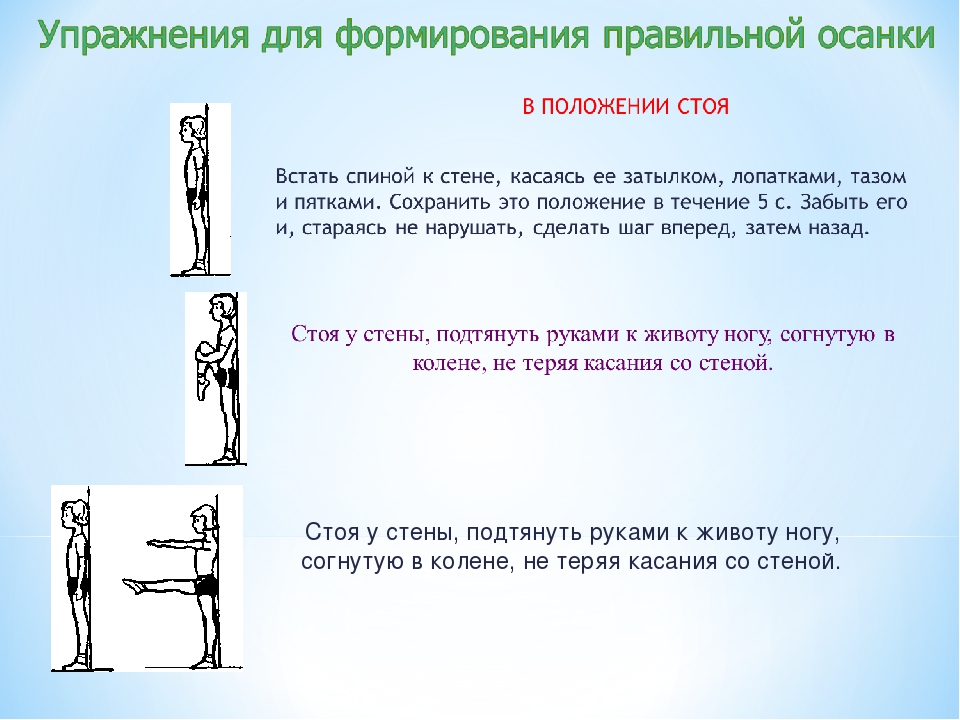 Упражнение на формирование осанки 3